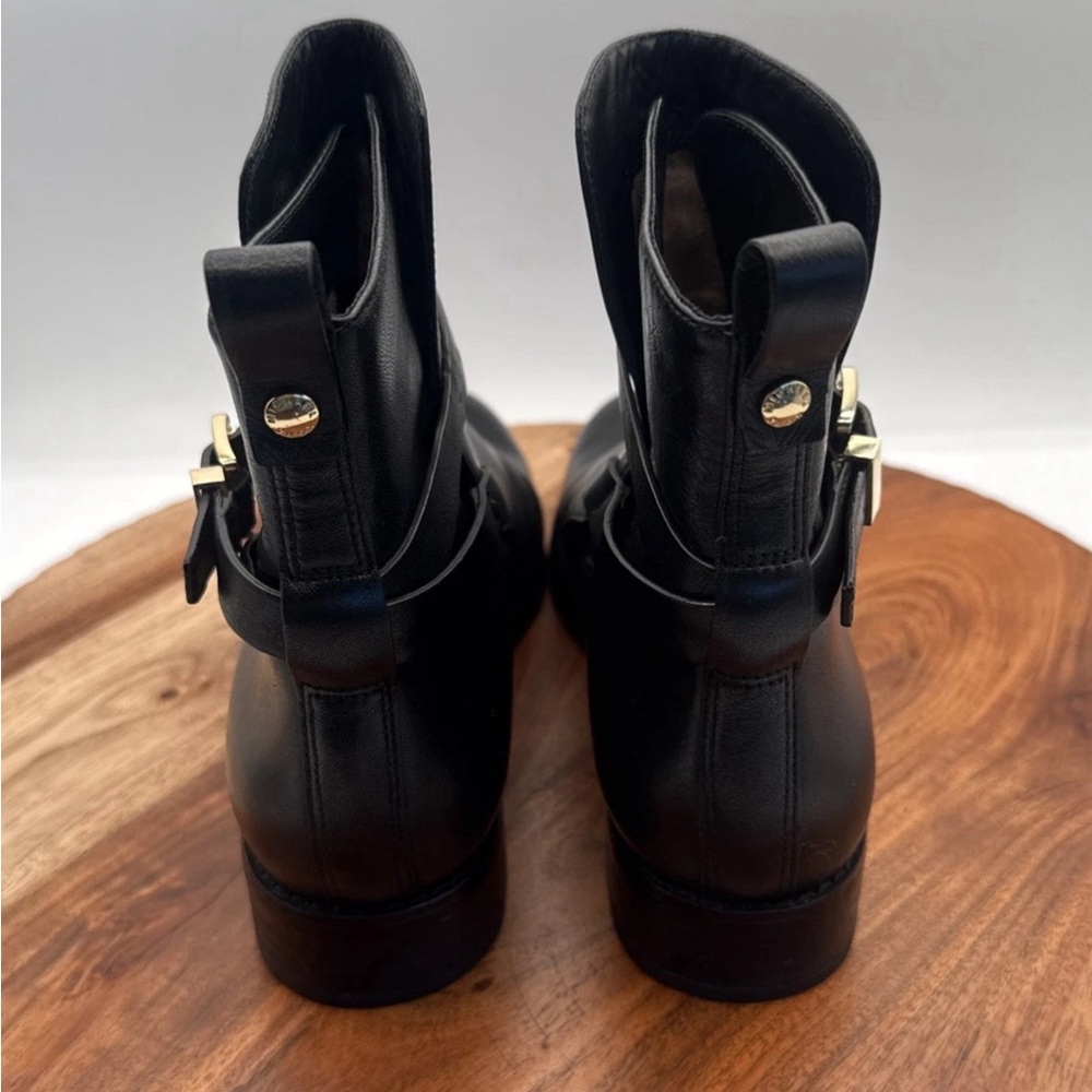 Michael Michael Kors Arley Black Leather Ankle Boots Women's Size 8.5 M - Picture 3 of 10